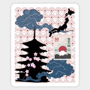 Japanese Culture and Tradition Symbols Sticker